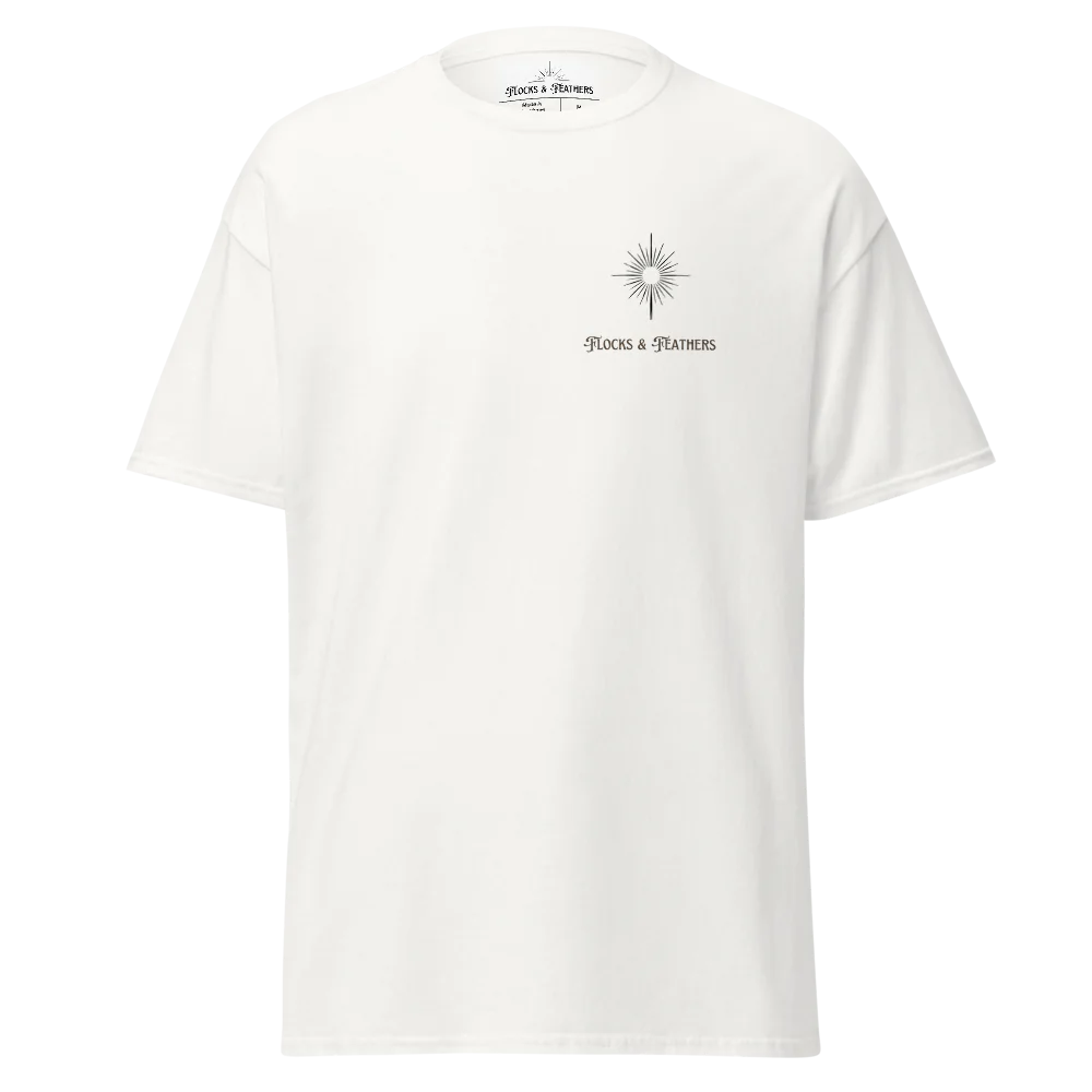 Flocks & Feathers, Courage rooster t-shirt
